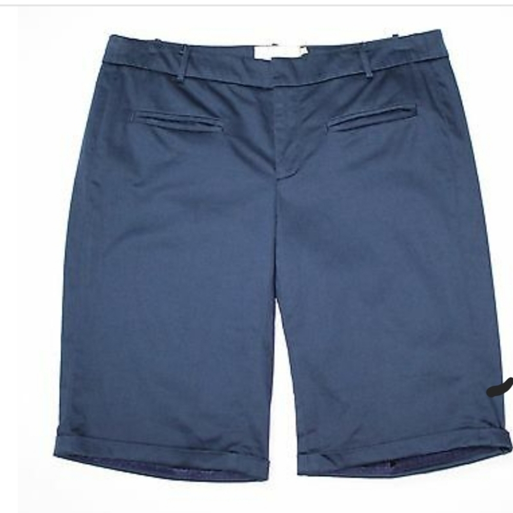 Anthropologie Navy Blue Bermuda Chino Shorts, 4 ✔️